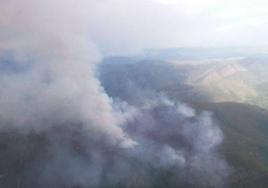 Imagen de archivo del incendio de Villar de Acero.