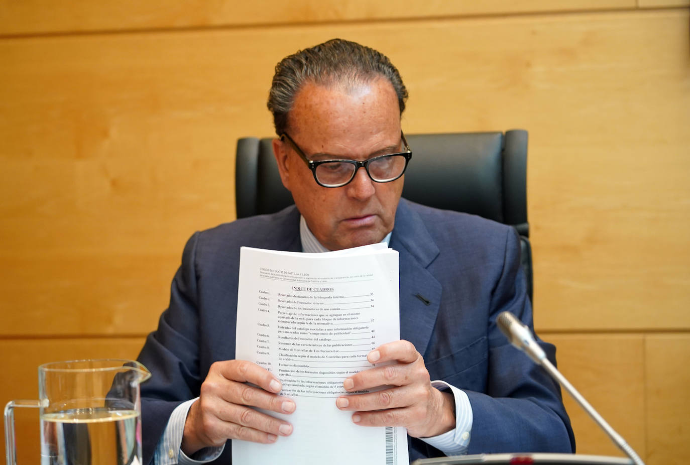 El presidente del Consejo de Cuentas de Castilla y León presenta un informe sobre transparencia en la Comunidad