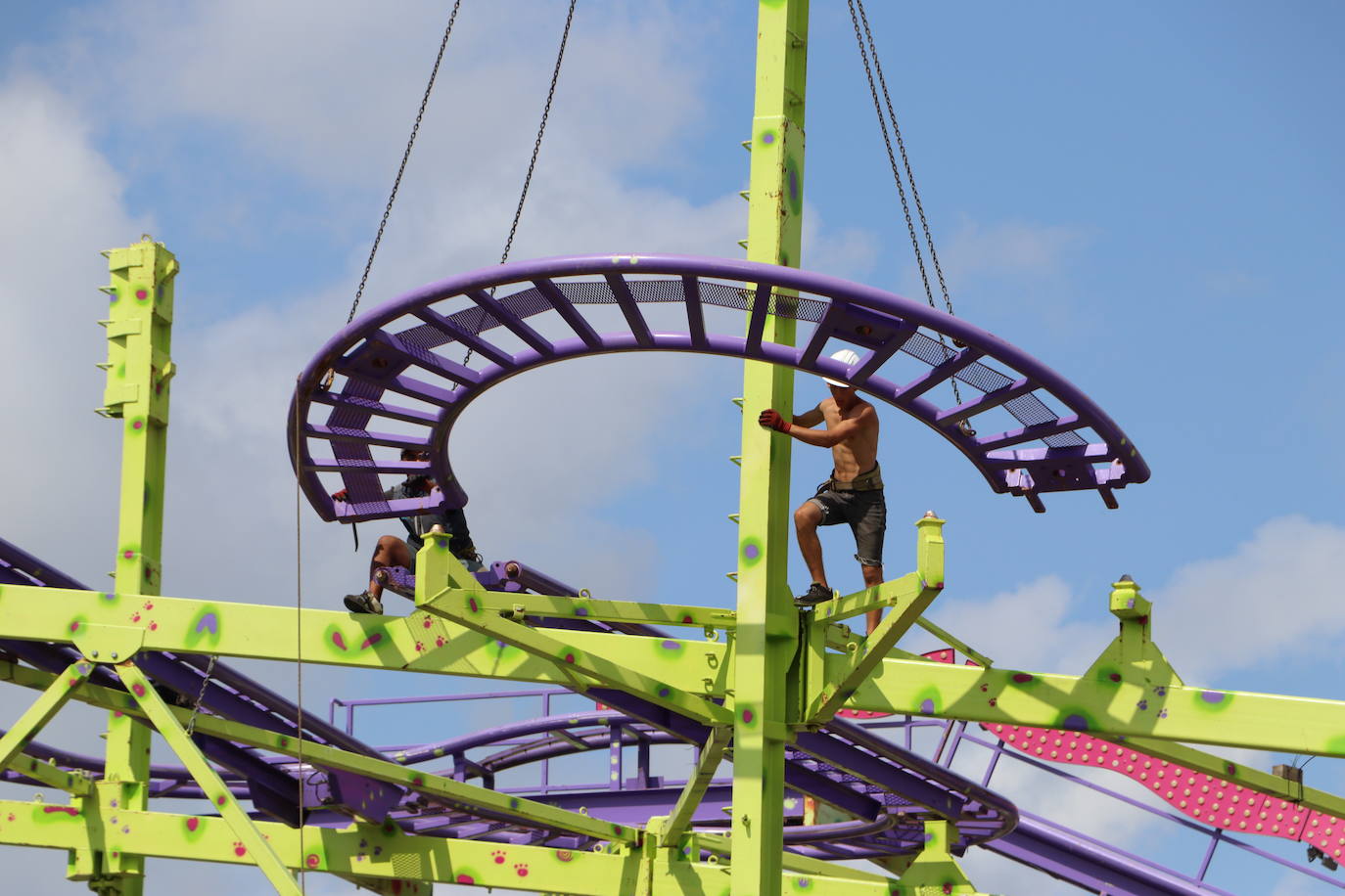 Montaje del Recinto Ferial de León