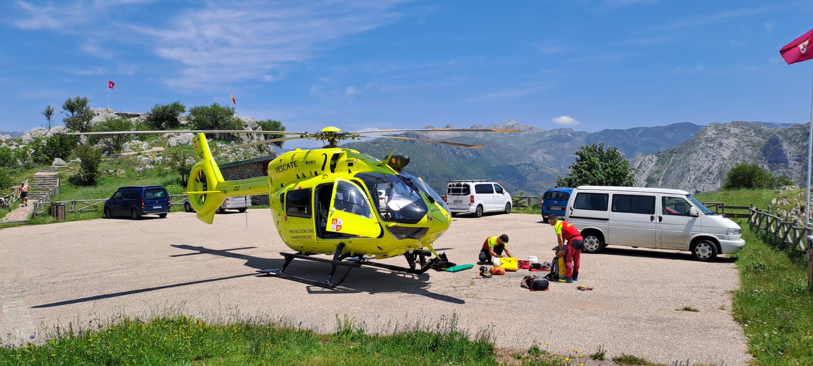 Rescate en la Cueva de Valporquero