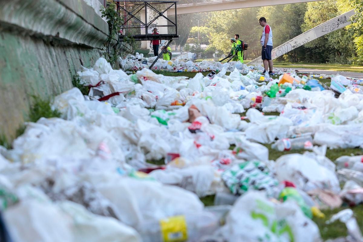 La basura, protagonista de la &#039;resaca&#039; de San Juan