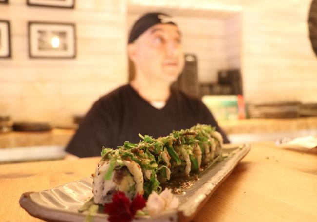 Plato preparado en las cocinas de Sibuya, en León.