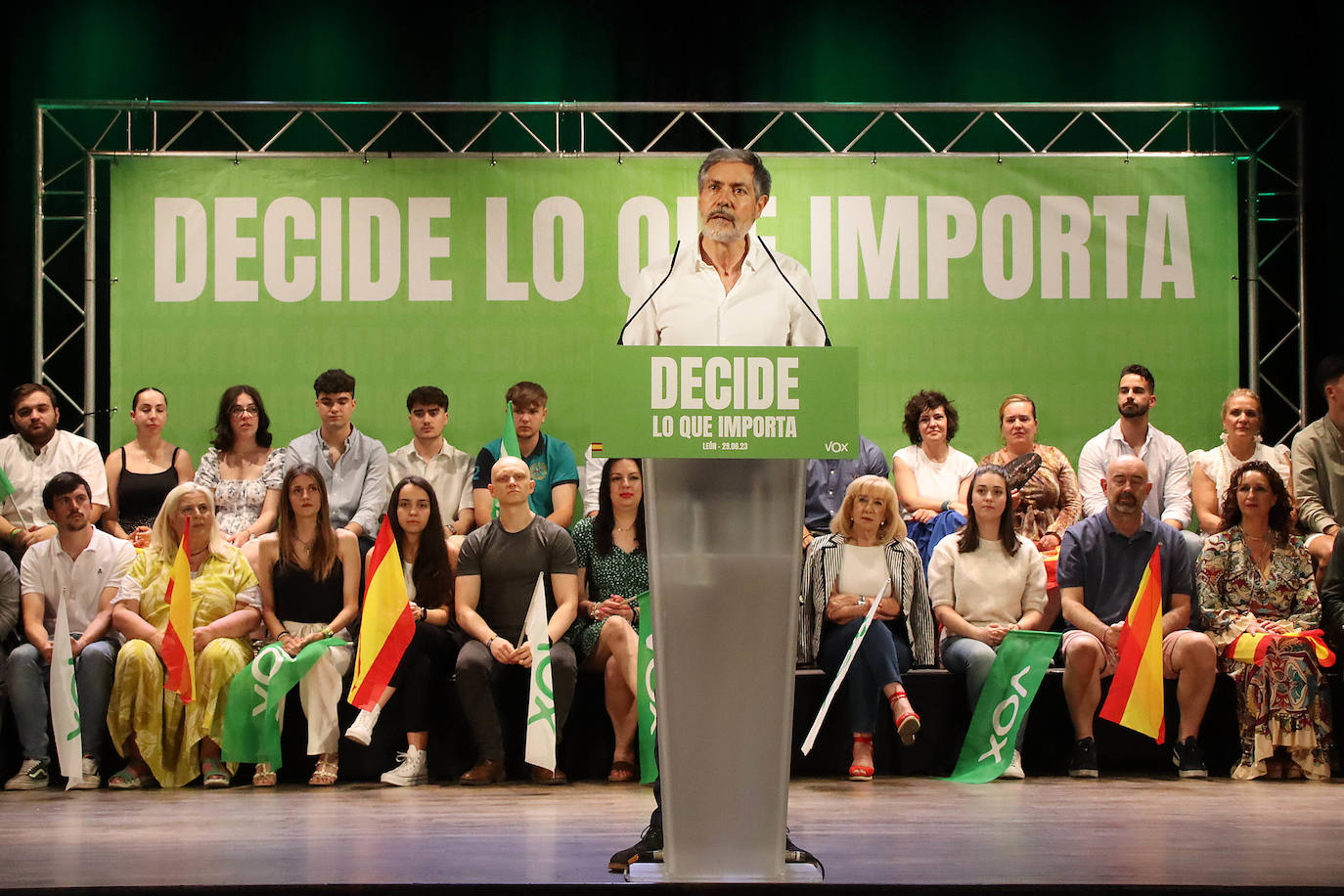 Acto público de Santiago Abascal en León