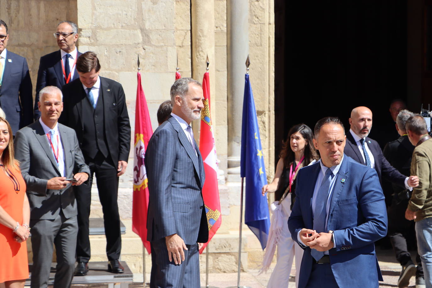 Cumbre Europea en León, el ambiente