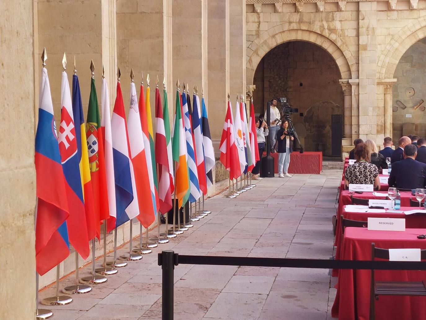 Cumbre Europea en León, el ambiente