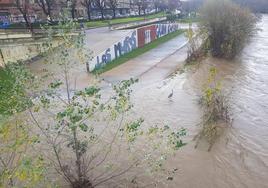 Vista del Bernesga a su paso por León.