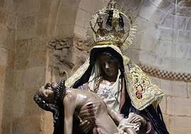 La Virgen del Mercado en su parroquia.