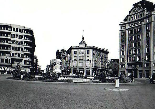 Plaza de Guzmán el bueno alrededor de 1940 o 1950
