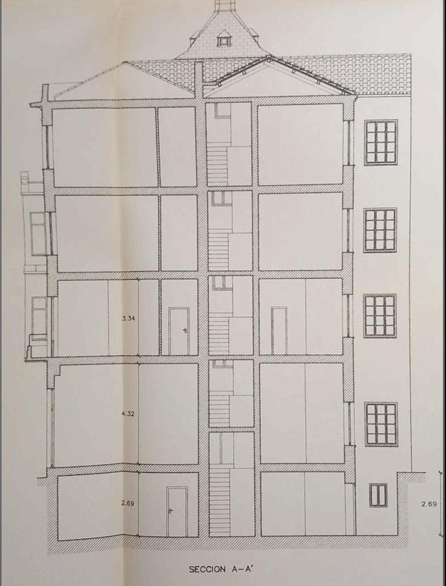 Planos arquitectónicos de la remodelación del Sanatorio Miranda 1994