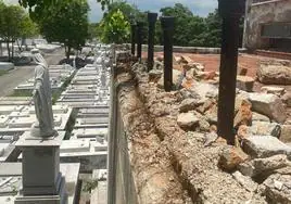 Avanzan las obras en el panteón de los leoneses en el cementerio de La Habana.