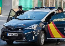 Vehículo de la Policía Nacional de Astorga.