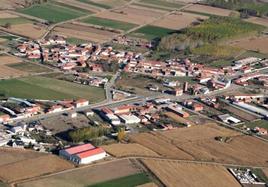 Vista aérea de Quintana de Rueda.