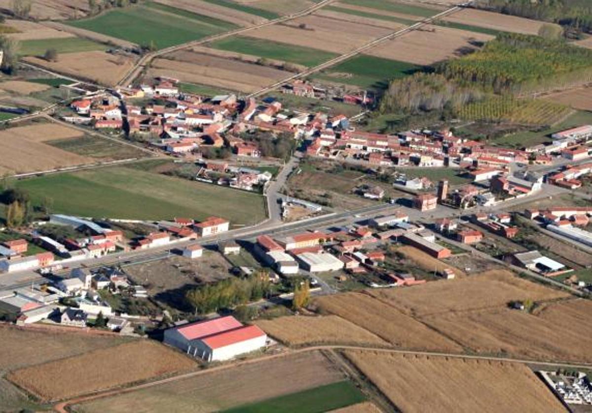 Vista aérea de Quintana de Rueda.