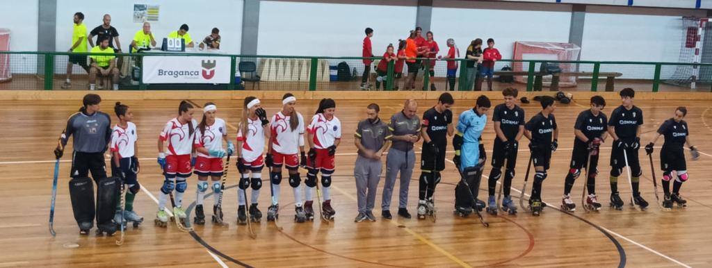 Equipo que jugó en Bragança por parte del Bembibre Hockey Club.