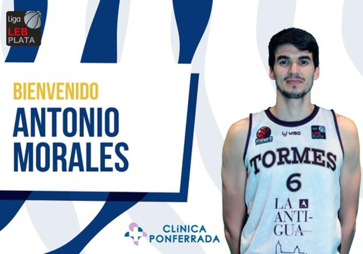 Antonio Morales, nuevo jugador del Clínica Ponferrada SDP.