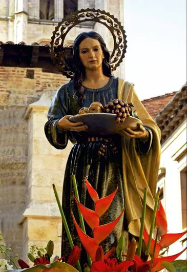 La imagen de Santa Marta, obra de Víctor de los Ríos.