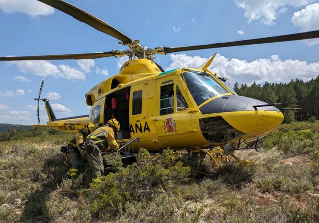Helicóptero de las Brif de Tabuyo.