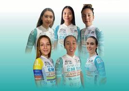 Integrantes del Eneicat CM Team que participarán en la Vuelta a Colombia.