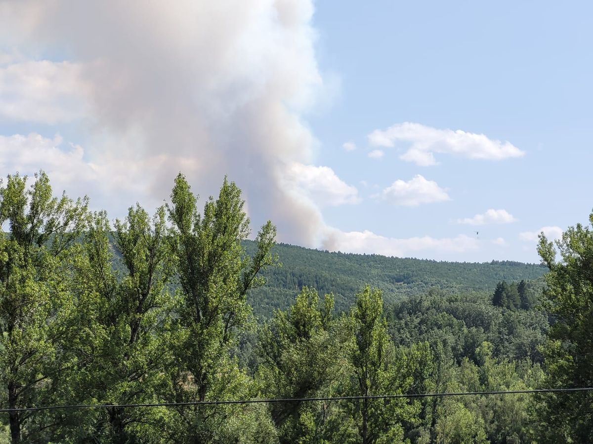 Incendio en Santa Colomba de Curueño