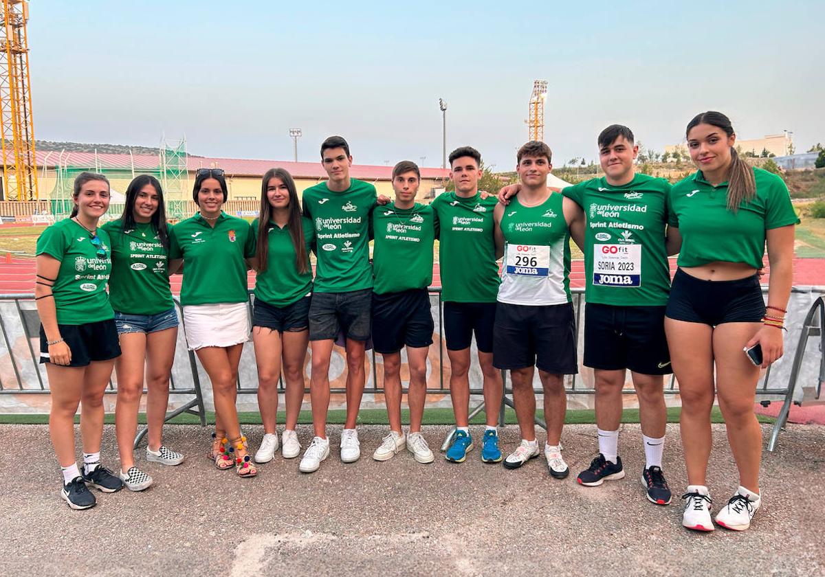 Atletas del ULE Sprint participantes en el Campeonato de España Sub20.