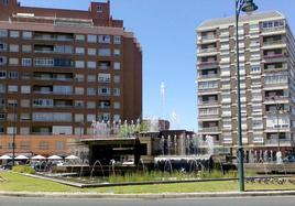 Glorieta de Carlos Pinilla, en León.