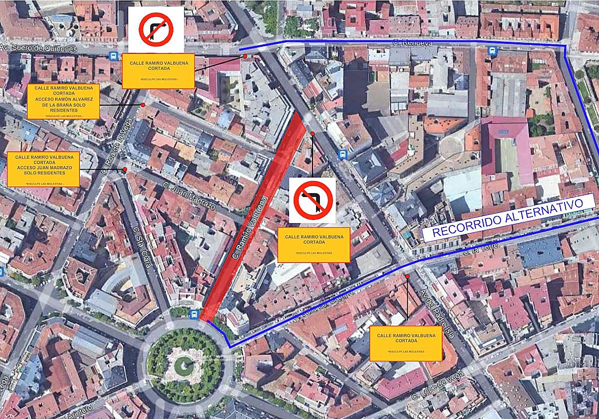 La intervención en esta vía forma parte del proyecto de calmado de tráfico.