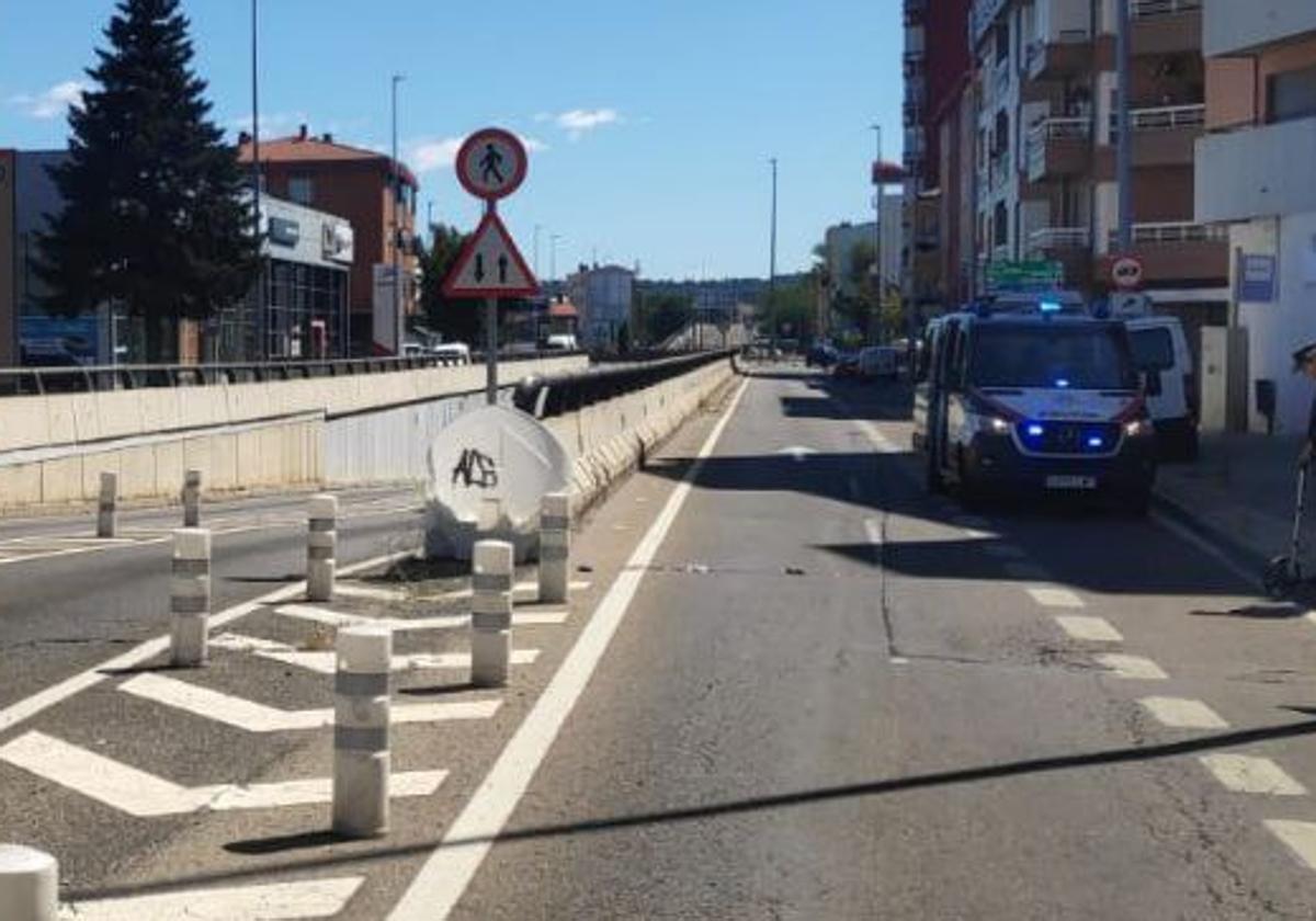 Cruce de Michaisa en León capital donde se produjo el accidente..