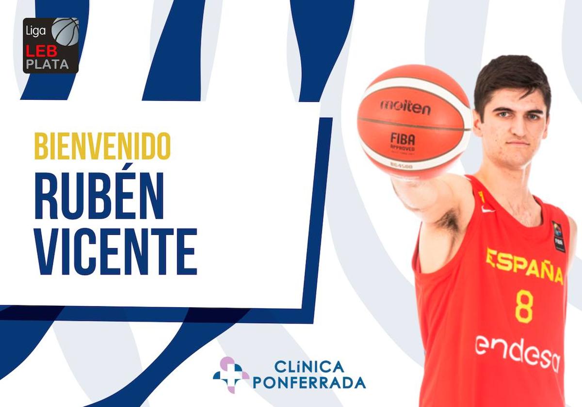 Rubén Vicente, nuevo jugador del Clínica Ponferrada.