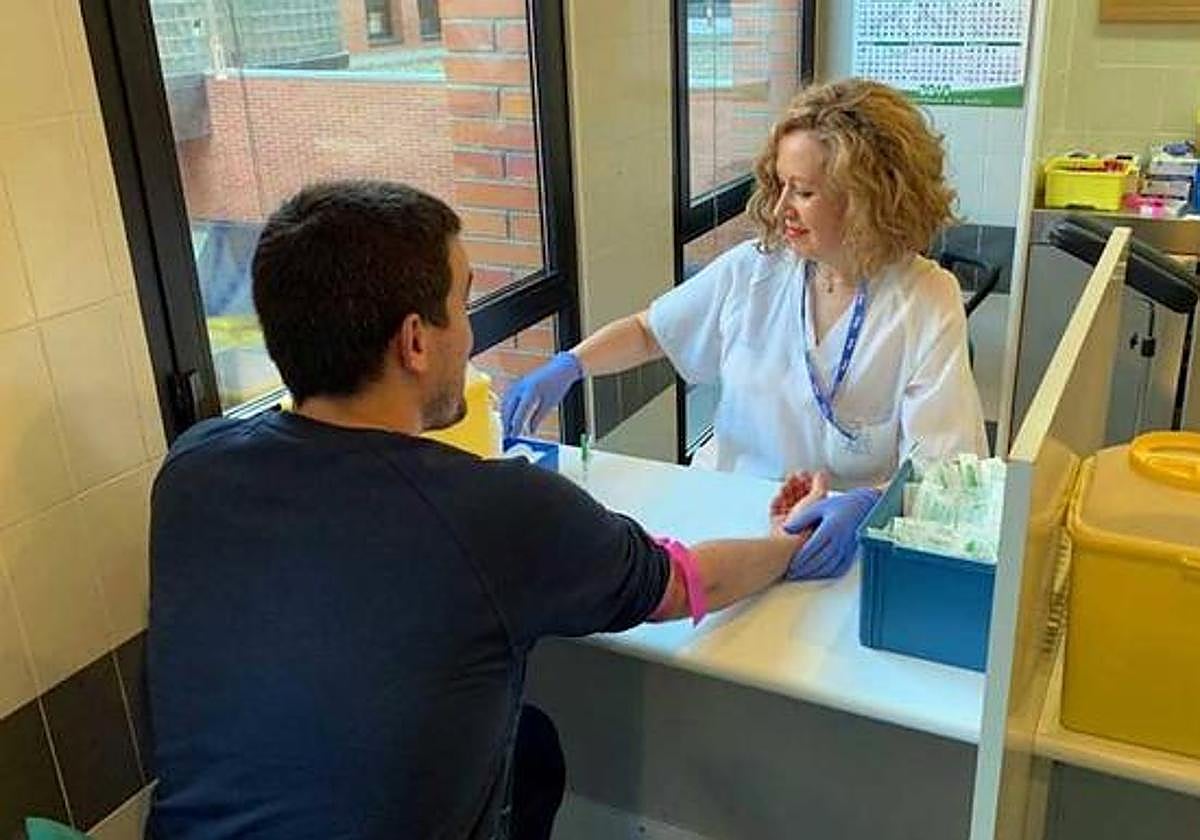 Servicio de extracciones en un hospital berciano.