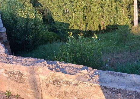 Imagen secundaria 1 - Un camión derriba parte del puente medieval de Cea