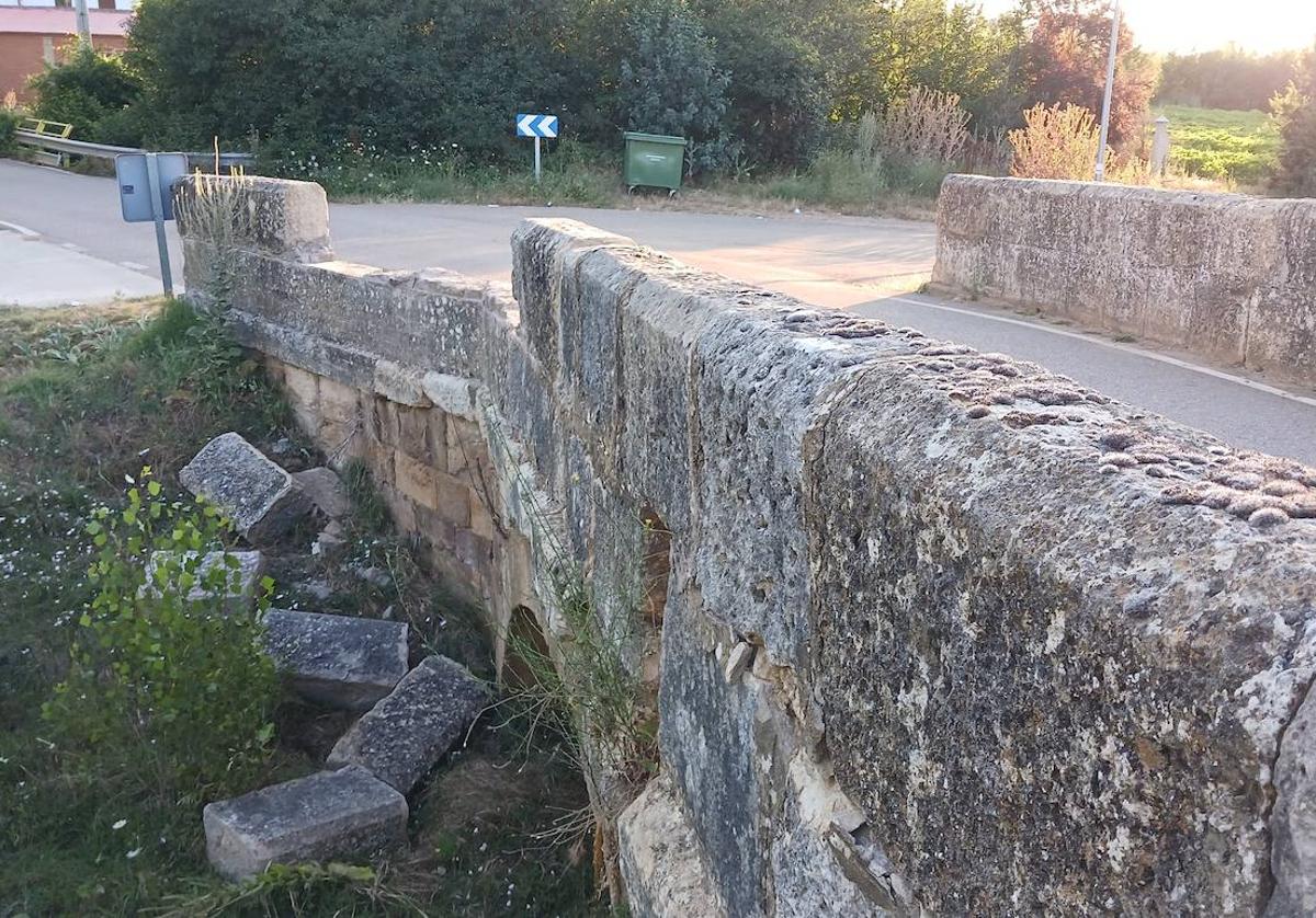 Estado en el que se encuentra el puente medieval de Cea.