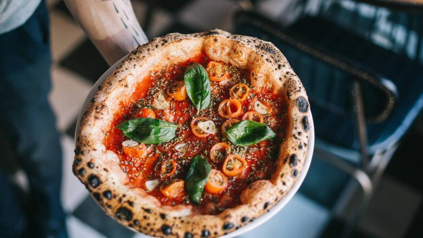 Una de las pizzas del restaurante Sapori di Napoli