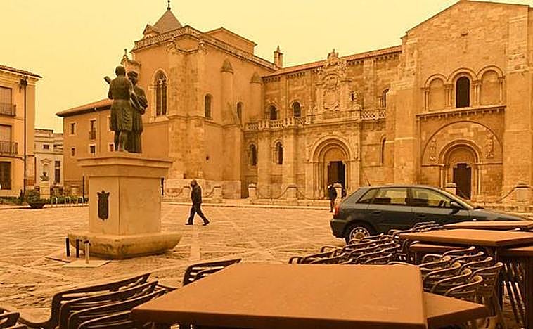 San Isidoro el pasado verano de 2022 afectado por la calima.