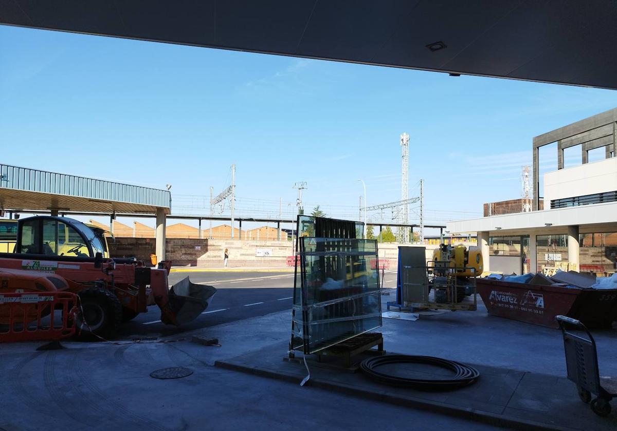 Obras en la estación de autobuses de León