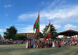 Participantes en la recreación de la batalla.