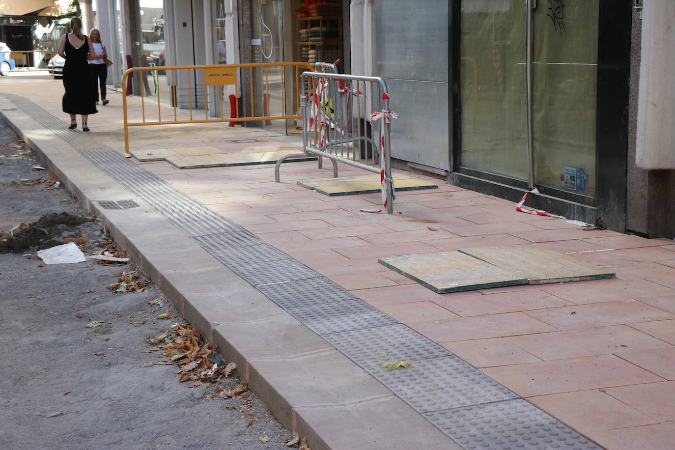 Obras en la zona centro de León