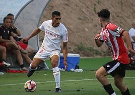 Imagen de archivo del amistoso entre la UD Logroñés y la Cultural.