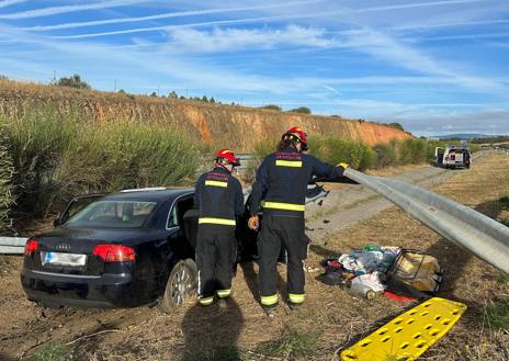 Imagen secundaria 1 - Accidente en la A6.