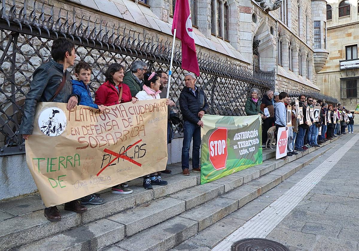 Concentración de la Coordinadora en Defensa del Territorio en Botines.