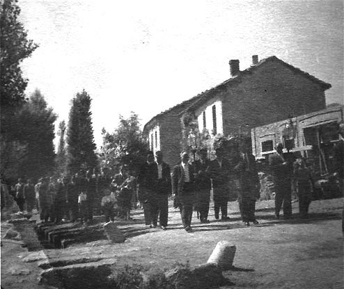 Procesión de Nuestra Señora en Camposolillo en 1947.