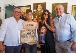 El pintor leonés Luis Zotes inauguró su nuevo estudio