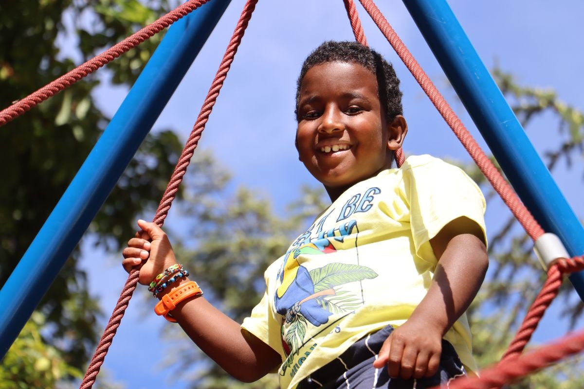 Sidahmed en el parque de San Francisco de la capital leonesa