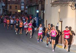 Carrera nocturna en Santa María del Páramo.