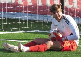 Fran González, portero leonés del Real Madrid.