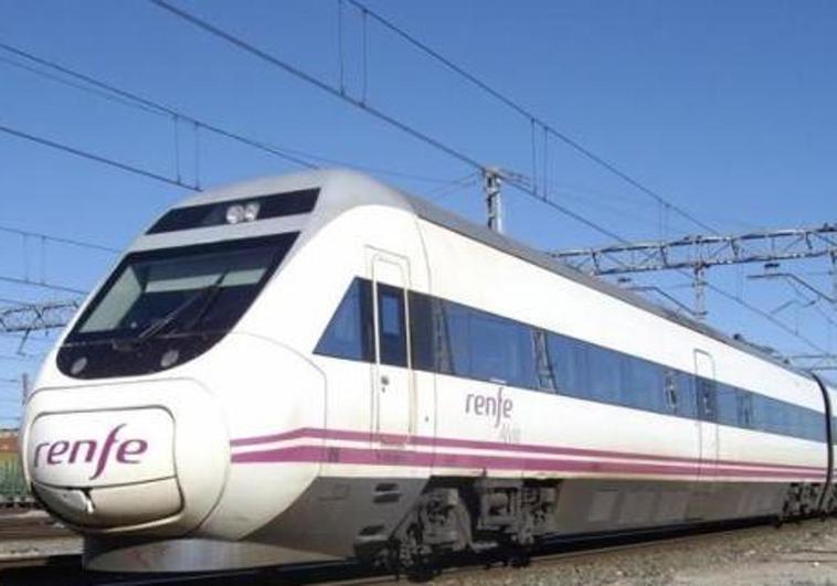 Uno de los trenes de Renfe.