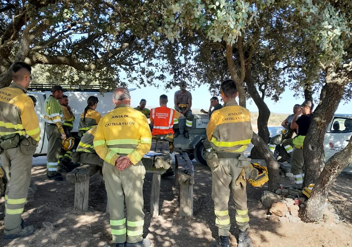 Bomberos forestales de la Junta en una imagen de archivo.