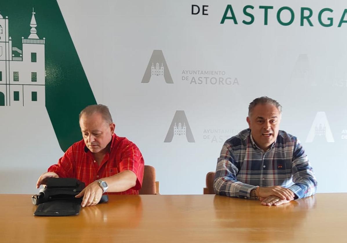 Rueda de prensa de los alcaldes de Astorga y San Justo.