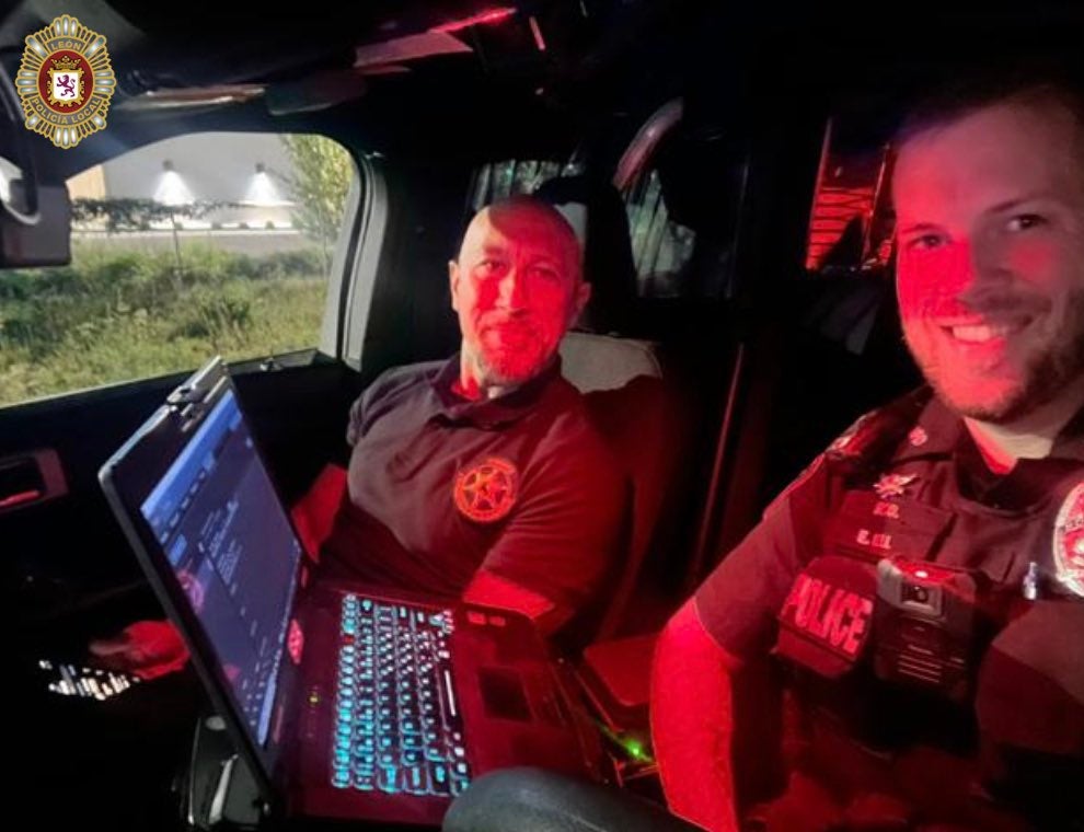 El policía leonés que patrulla el estado de Wisconsin