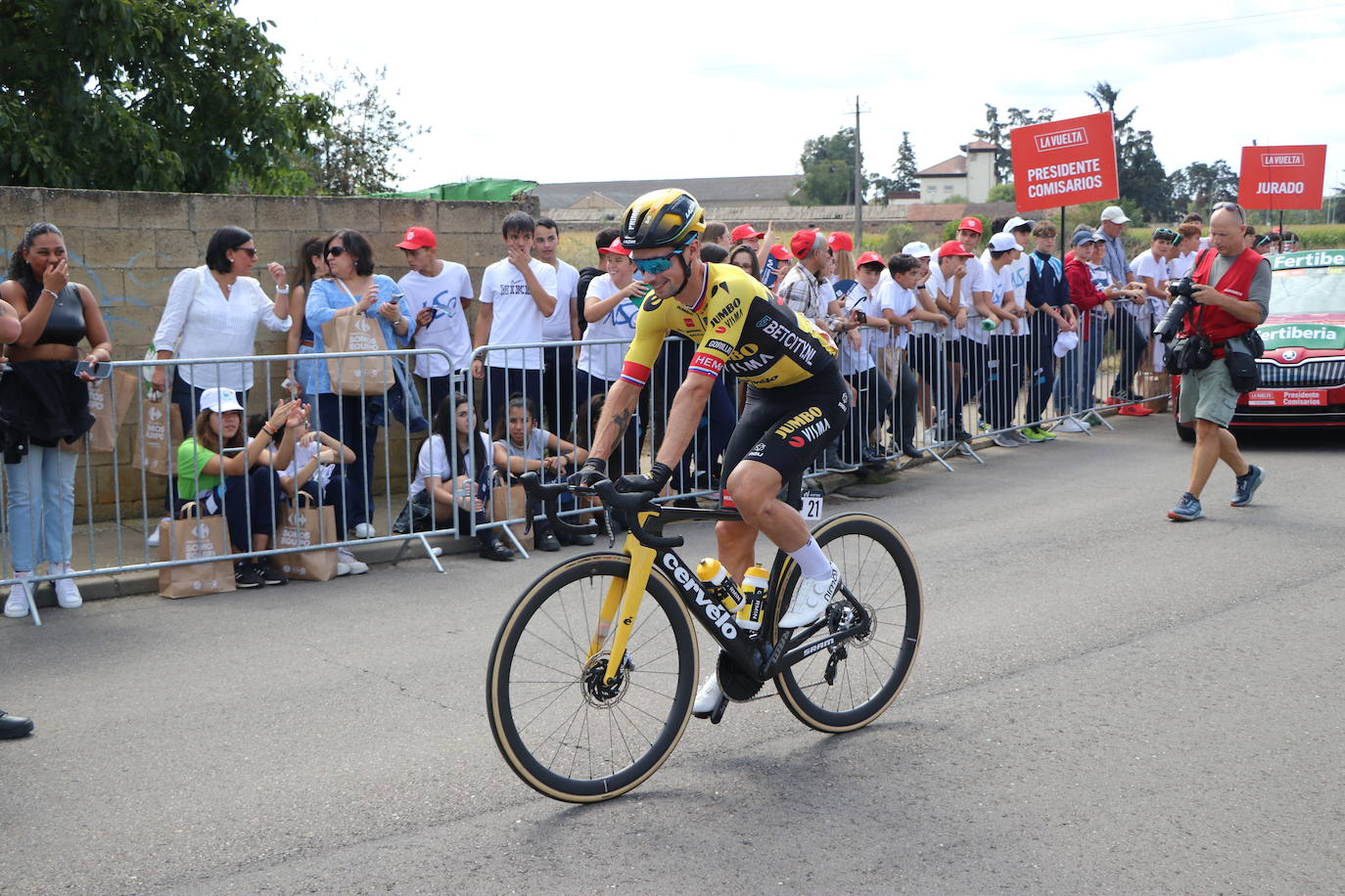 La Vuelta España en La Bañeza