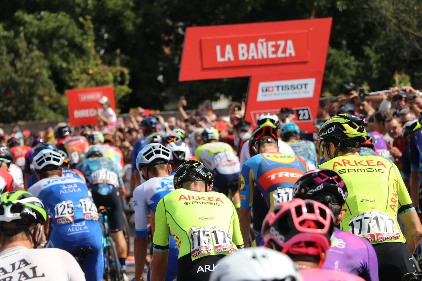 La Vuelta España en La Bañeza